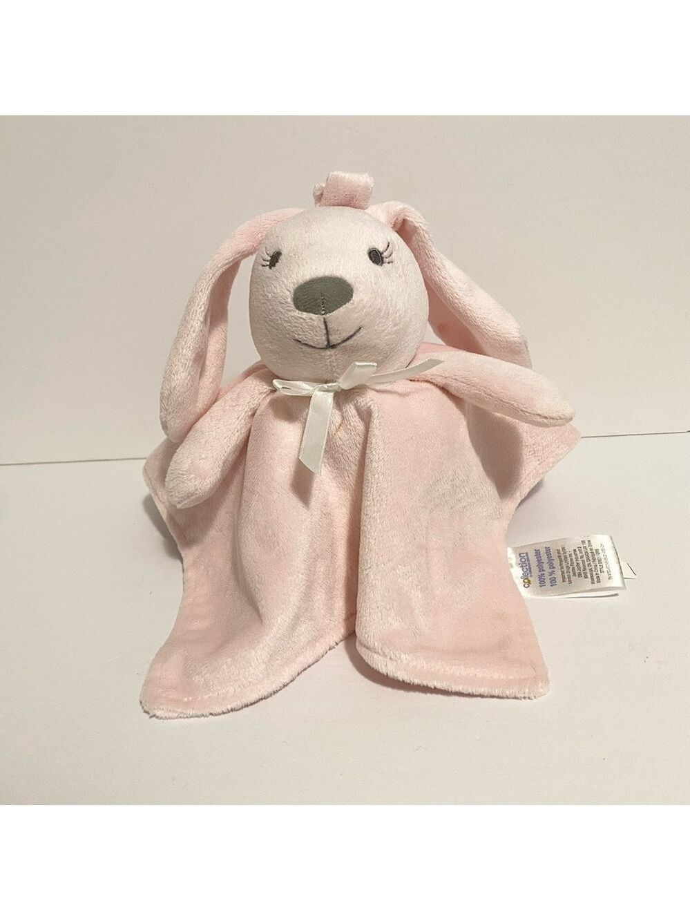 London Drugs Pink Bunny Lovey Plush Stuffed Security Blanket Baby Girl Toy Lovie